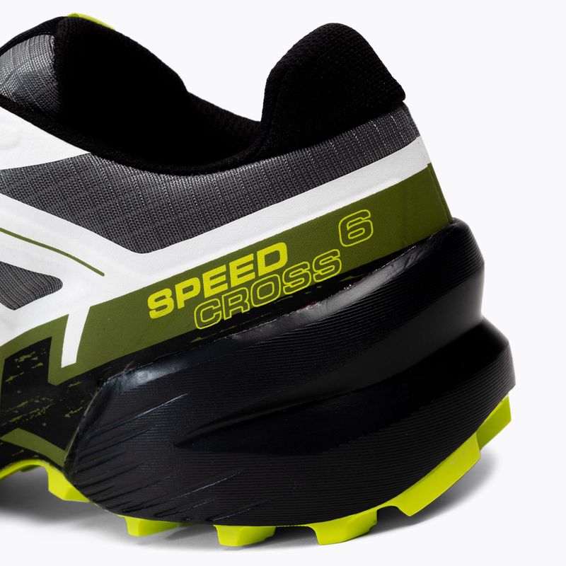 Salomon Speedrcross 6 juodai balti vyriški bėgimo bateliai L41738300 9