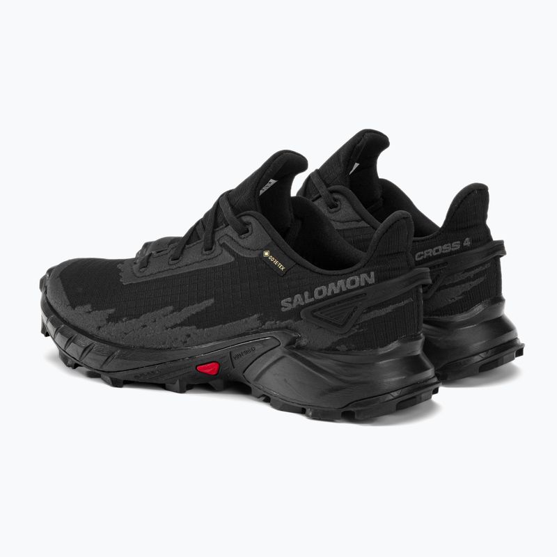 Moteriški bėgimo bateliai Salomon Alphacross 4 GTX black/black 3