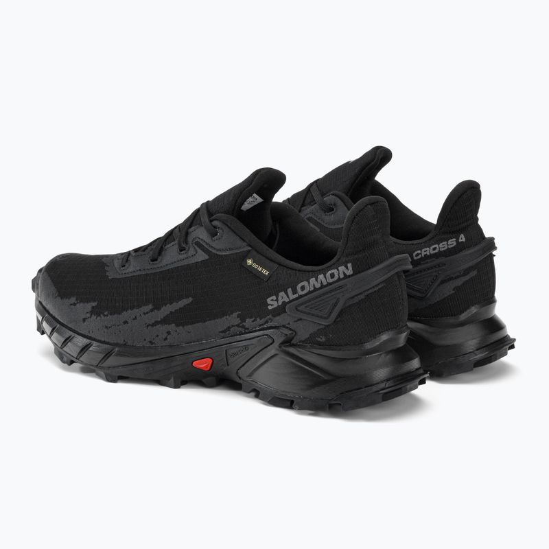 Vyriški bėgimo bateliai Salomon Alphacross 4 GTX black/black 3
