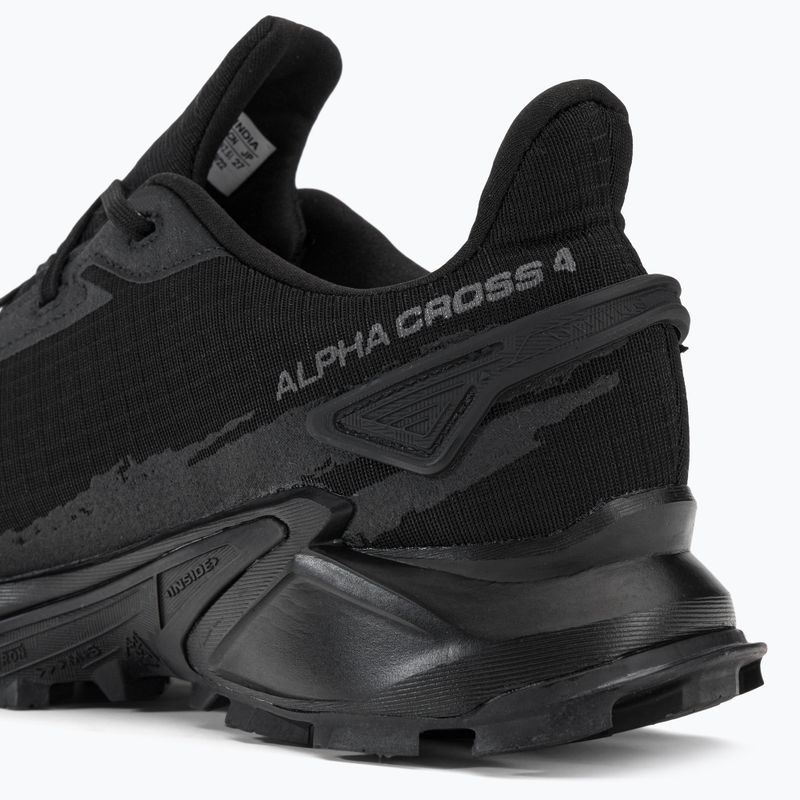 Vyriški bėgimo bateliai Salomon Alphacross 4 GTX black/black 10