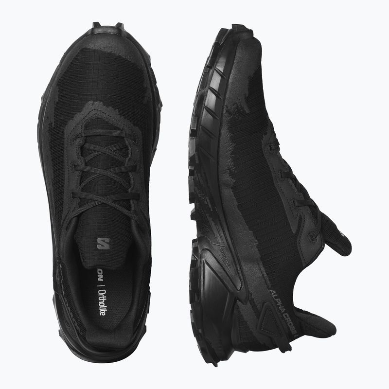 Vyriški bėgimo bateliai Salomon Alphacross 4 GTX black/black 15