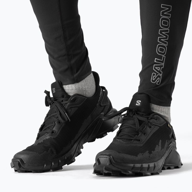 Vyriški bėgimo bateliai Salomon Alphacross 4 GTX black/black 17