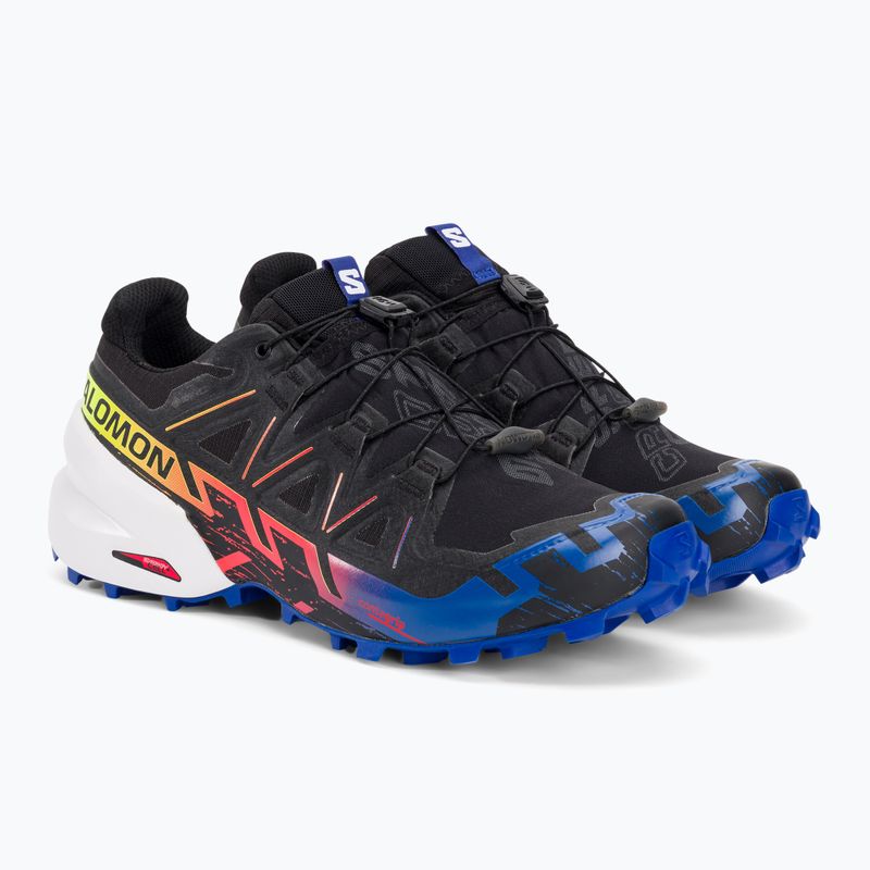 Vyriški bėgimo bateliai Salomon Speedcross 6 GTX black/surf the web/safety yellow 7