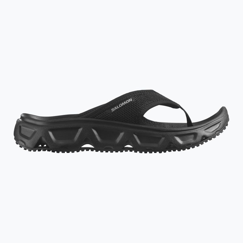 Moteriškos šlepetės per pirštą Salomon Reelax Break 6.0 black/black/alloy