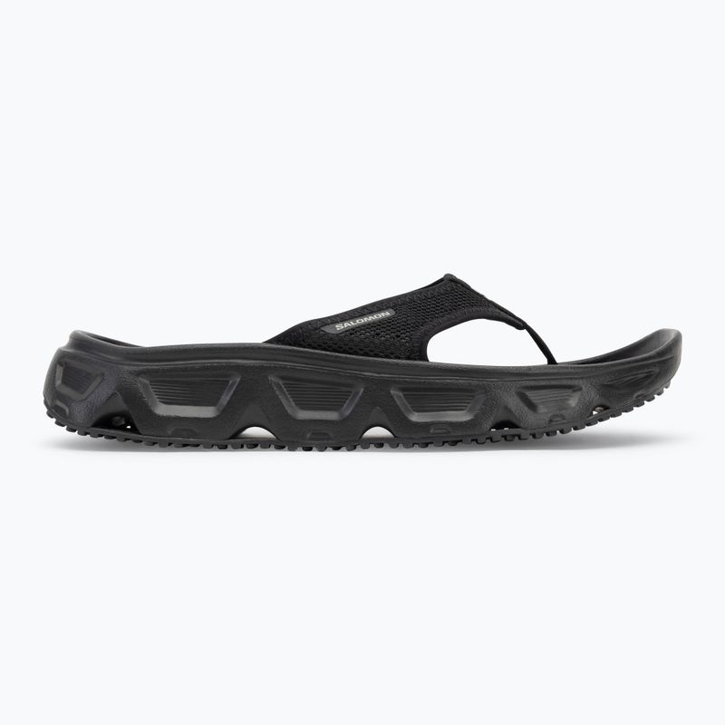 Moteriškos šlepetės per pirštą Salomon Reelax Break 6.0 black/black/alloy 2
