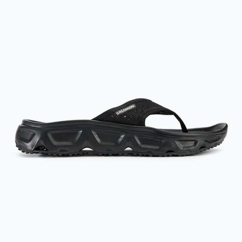 Vyriškos šlepetės per pirštą Salomon Reelax Break 6.0 black/black/alloy 2