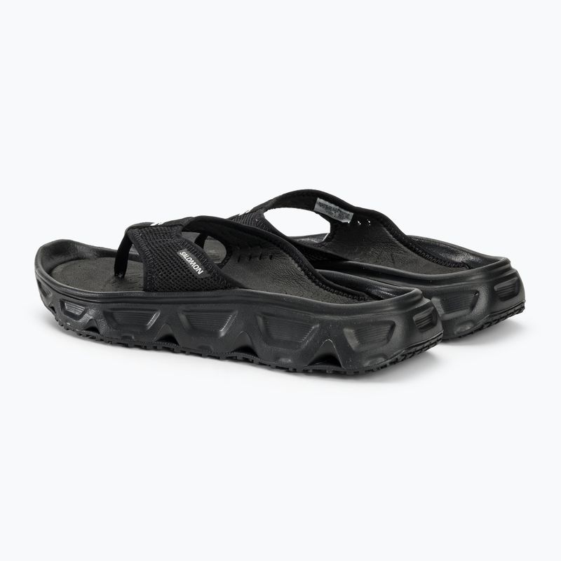 Vyriškos šlepetės per pirštą Salomon Reelax Break 6.0 black/black/alloy 5
