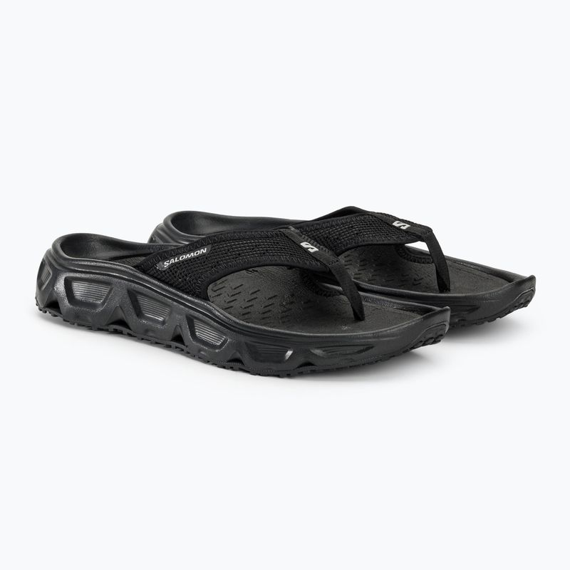 Vyriškos šlepetės per pirštą Salomon Reelax Break 6.0 black/black/alloy 6