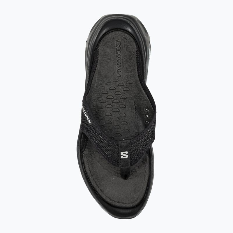 Vyriškos šlepetės per pirštą Salomon Reelax Break 6.0 black/black/alloy 8