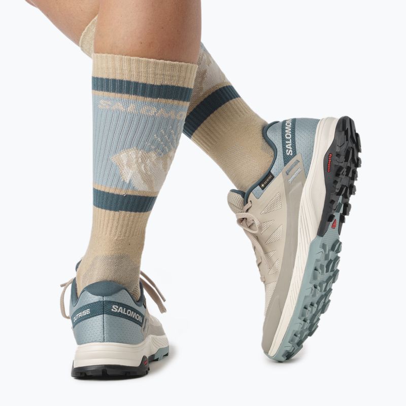Moteriški trekingo batai Salomon Outrise GTX beige L47142700 18