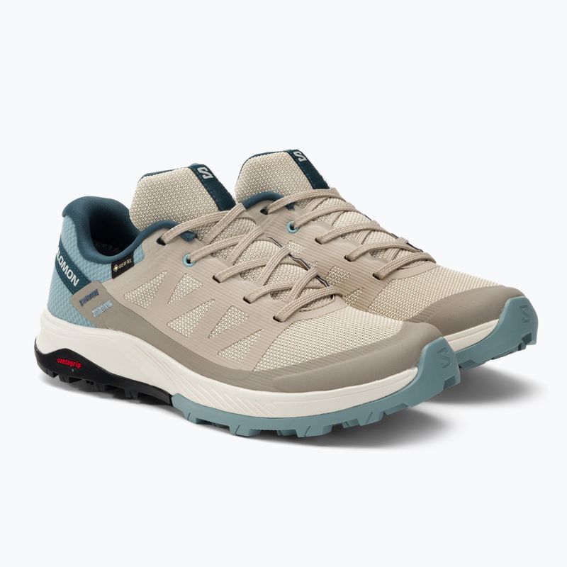 Moteriški trekingo batai Salomon Outrise GTX beige L47142700 4
