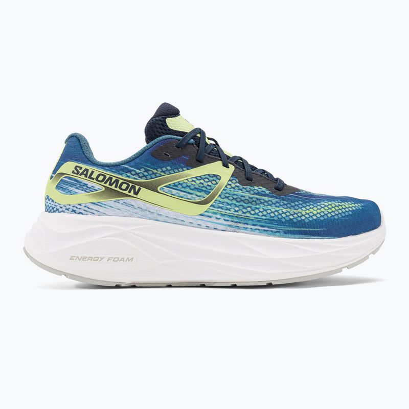 Vyriški bėgimo bateliai Salomon Aero Glide blue ashes/dark sapphire/sunny lime 2