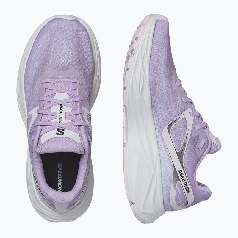 Moteriški bėgimo bateliai Salomon Aero Glide orchid bloom/cradle pink/white 13