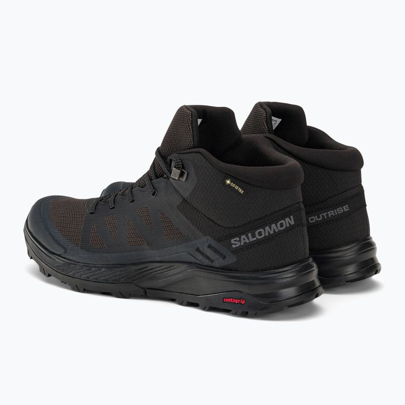 Salomon Outrise Mid GTX vyriški trekingo batai juodi L47143500 3