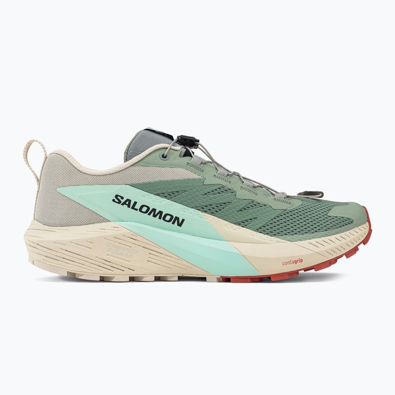 Salomon Sense Ride 5 Lily Pad/Rainy Day/Bleached Aqua vyriški bėgimo bateliai L47211700 2