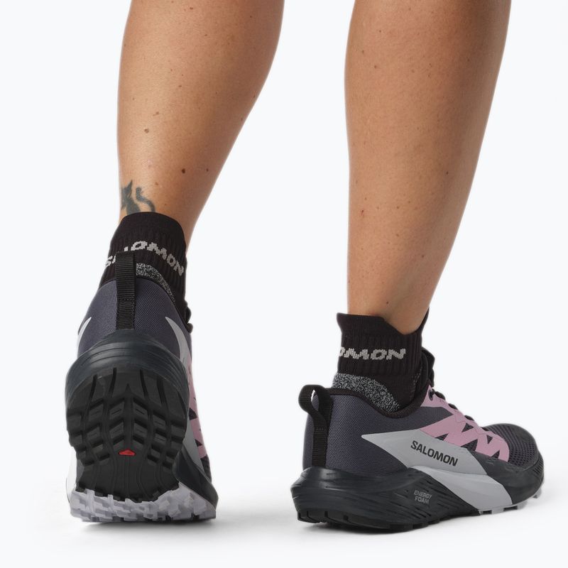 Salomon Sense Ride 5 moteriški bėgimo bateliai tamsiai mėlyna ir juoda L47147000 5