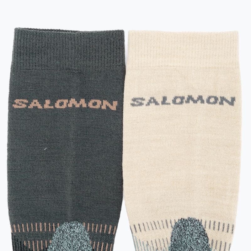 Salomon X Ultra Access Crew 2 poros juodalksnio spalvos kojinių 4