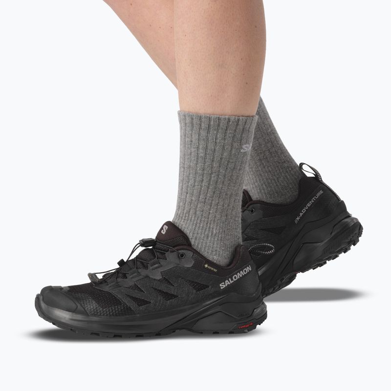 Moteriški žygio batai Salomon X-Adventure GTX Black/Black/Black 5