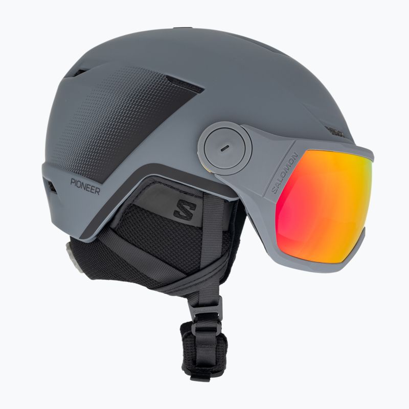Slidinėjimo šalmas Salomon Pioneer LT Visor S2 ebony/red 4