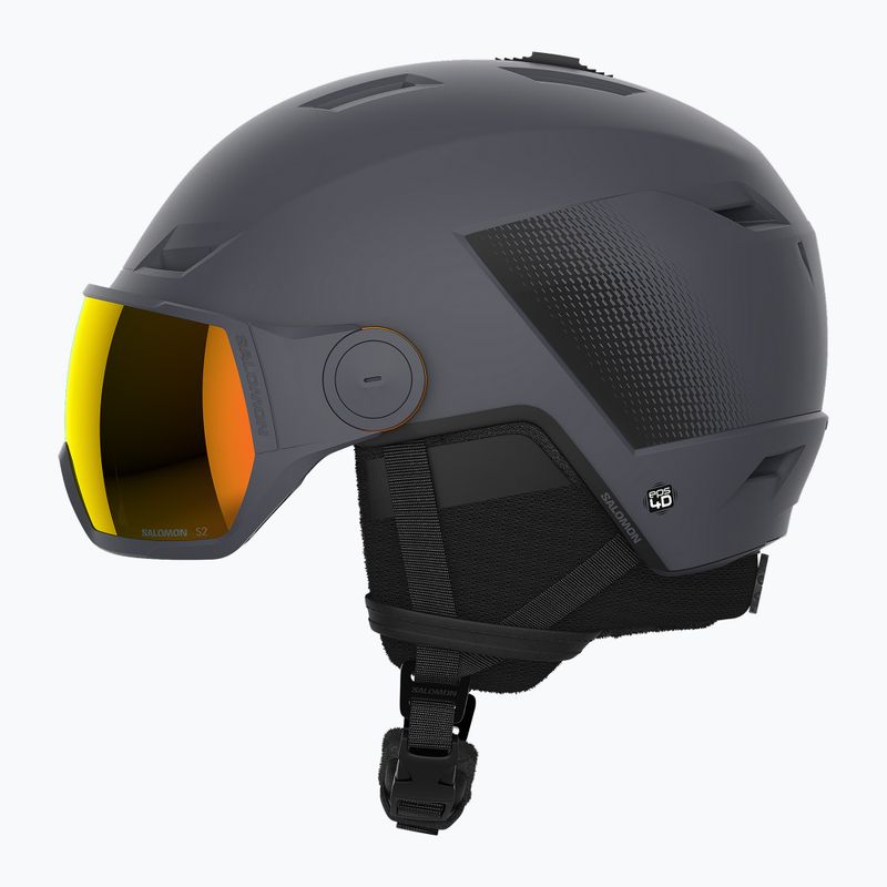 Slidinėjimo šalmas Salomon Pioneer LT Visor S2 ebony/red 8
