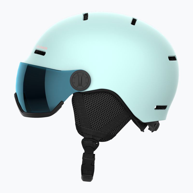 Vaikiškas slidinėjimo šalmas Salomon Orka Visor bleached aqua 2
