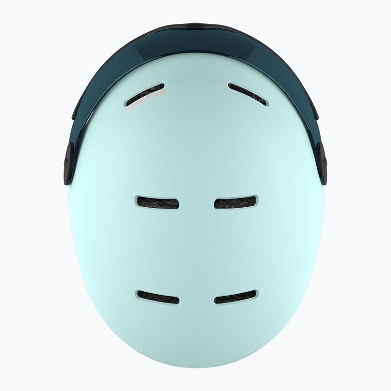 Vaikiškas slidinėjimo šalmas Salomon Orka Visor bleached aqua 4