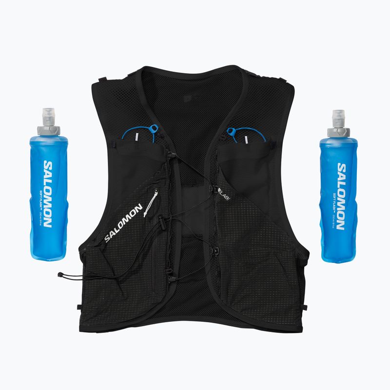 Bėgimo liemenė Salomon S/Lab Pulsar su 3 Flasks juoda/balta   3