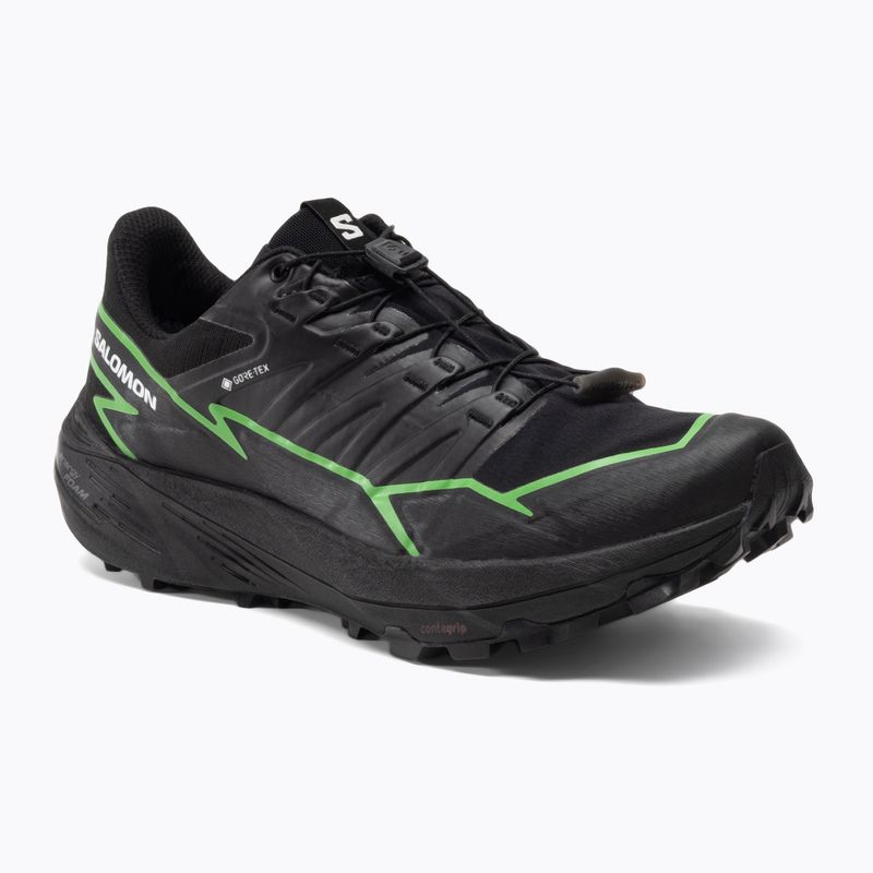 Salomon Thundercross GTX vyriški bėgimo bateliai black/green gecko/black