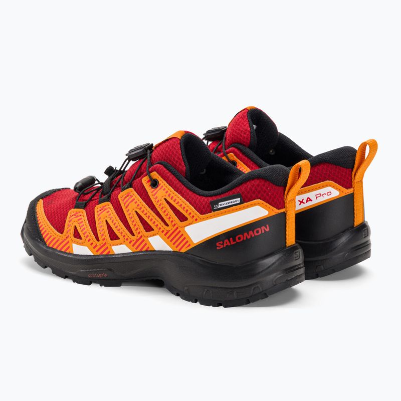 Salomon Xa Pro V8 CSWP red/black/opeppe vaikiški trekingo batai 3