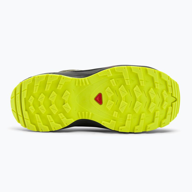Salomon Xa Pro V8 Mid CSWP vaikiški trekingo batai juodi/deep lichen green/y 5