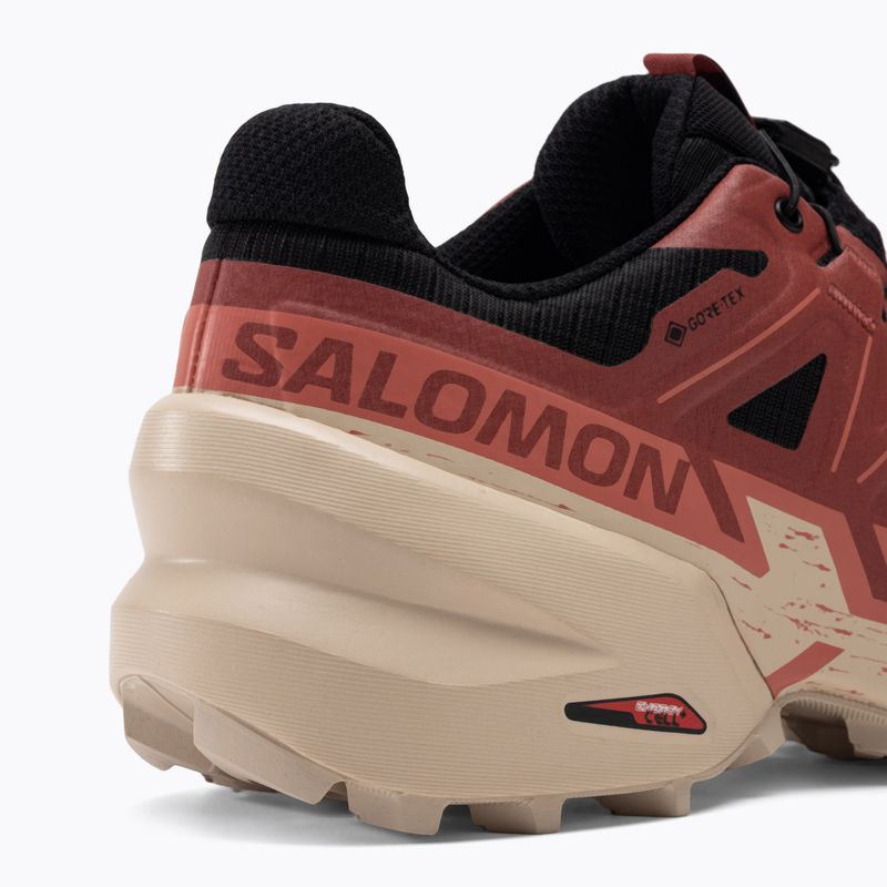 Moteriški bėgimo bateliai Salomon Speedcross 6 GTX black/cow hide/faded rose 12