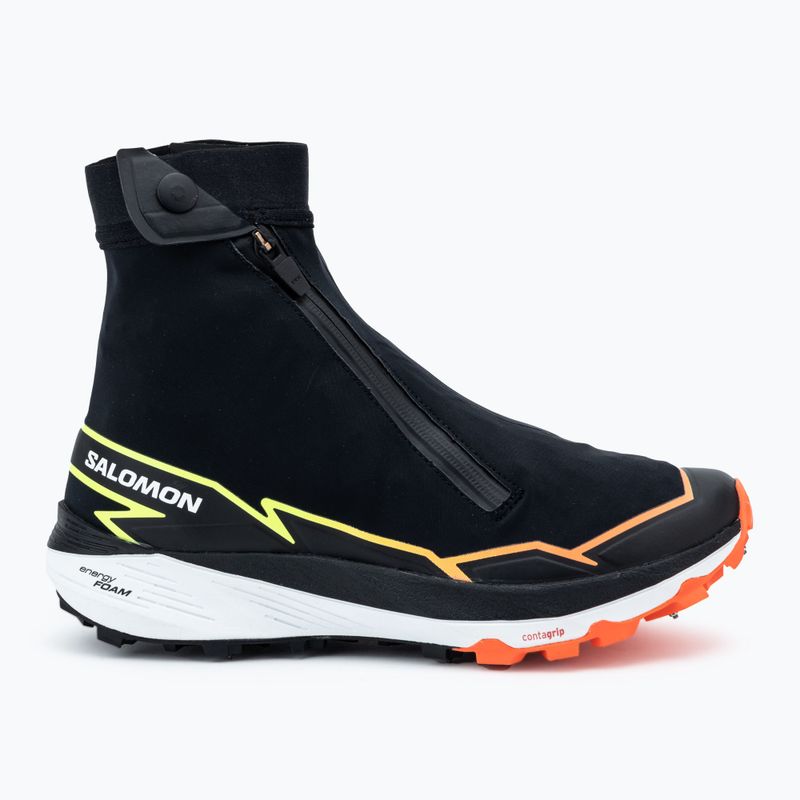 Vyriški bėgimo batai Salomon Winter Cross Spike black/fiery coral/safety yellow 2