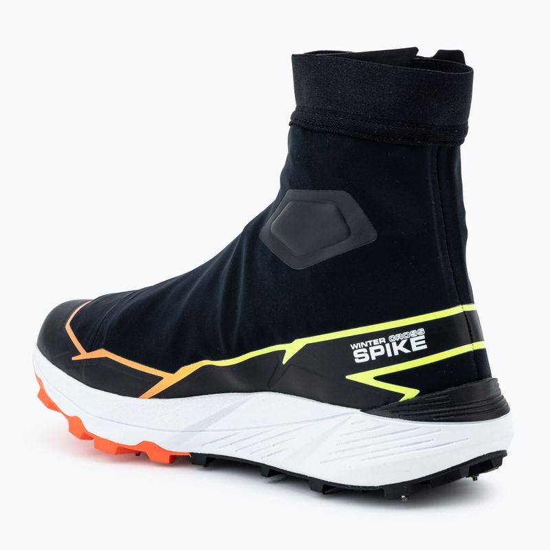 Vyriški bėgimo batai Salomon Winter Cross Spike black/fiery coral/safety yellow 3