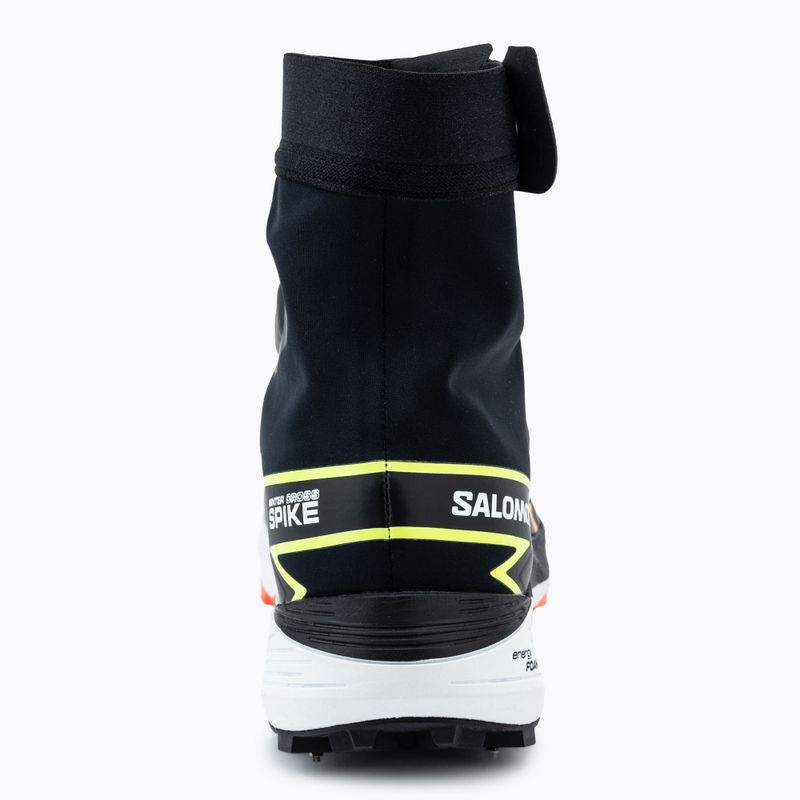 Vyriški bėgimo batai Salomon Winter Cross Spike black/fiery coral/safety yellow 6