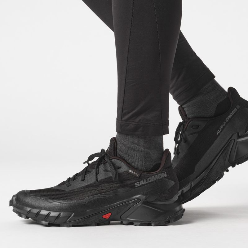 Moteriški bėgimo batai Salomon Alphacross 5 GTX black/black/ebony 3