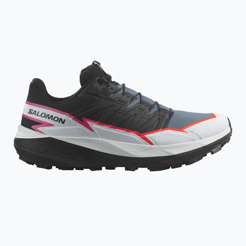 Moteriški bėgimo batai Salomon Thundercross black/bering sea/pink glo 9