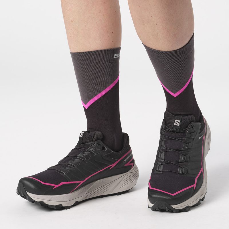 Moteriški bėgimo batai Salomon Thundercoss GTX black/black/pink 3