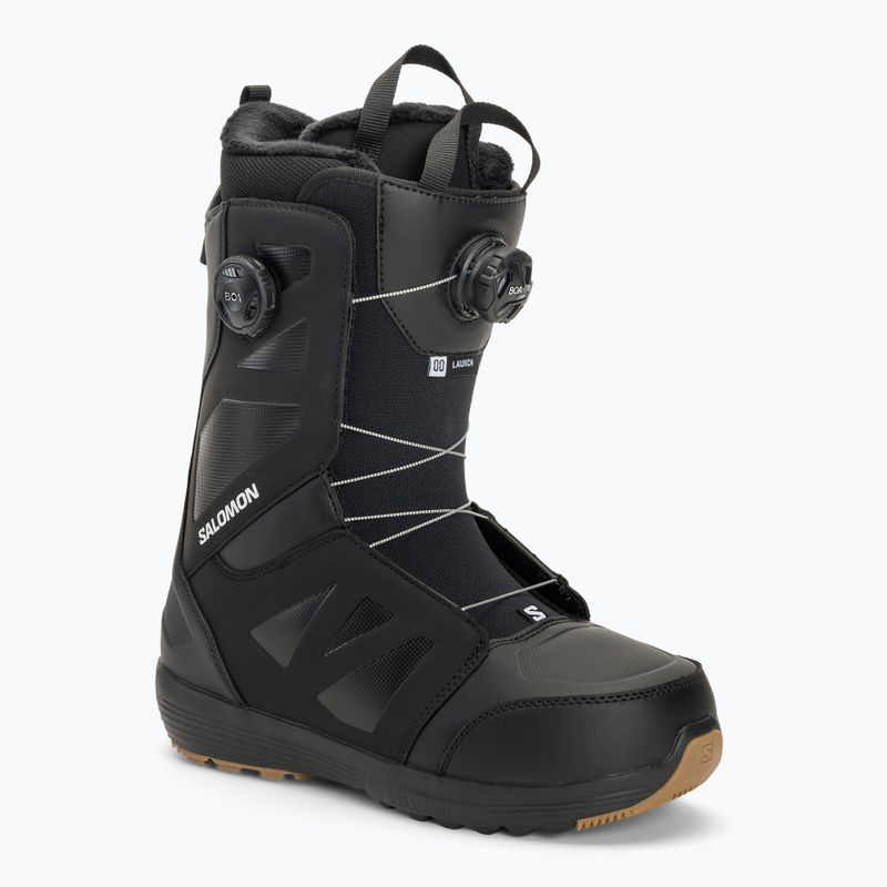 Vyriški Salomon Launch Boa SJ Boa black/black/white snieglenčių batai