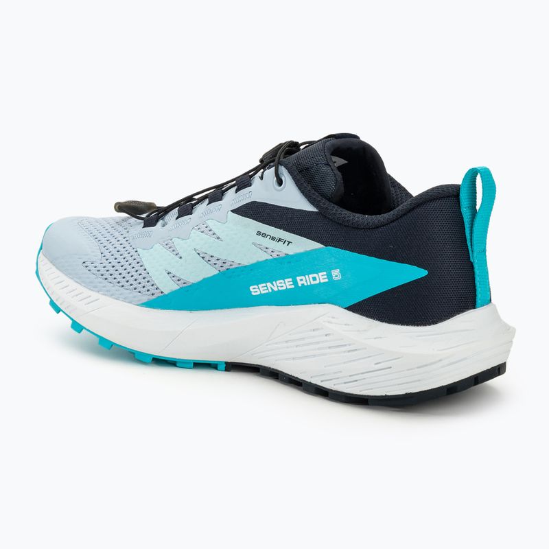 Moteriški bėgimo batai Salomon Sense Ride 5 cashmere blue/carbon/peacock blue 3