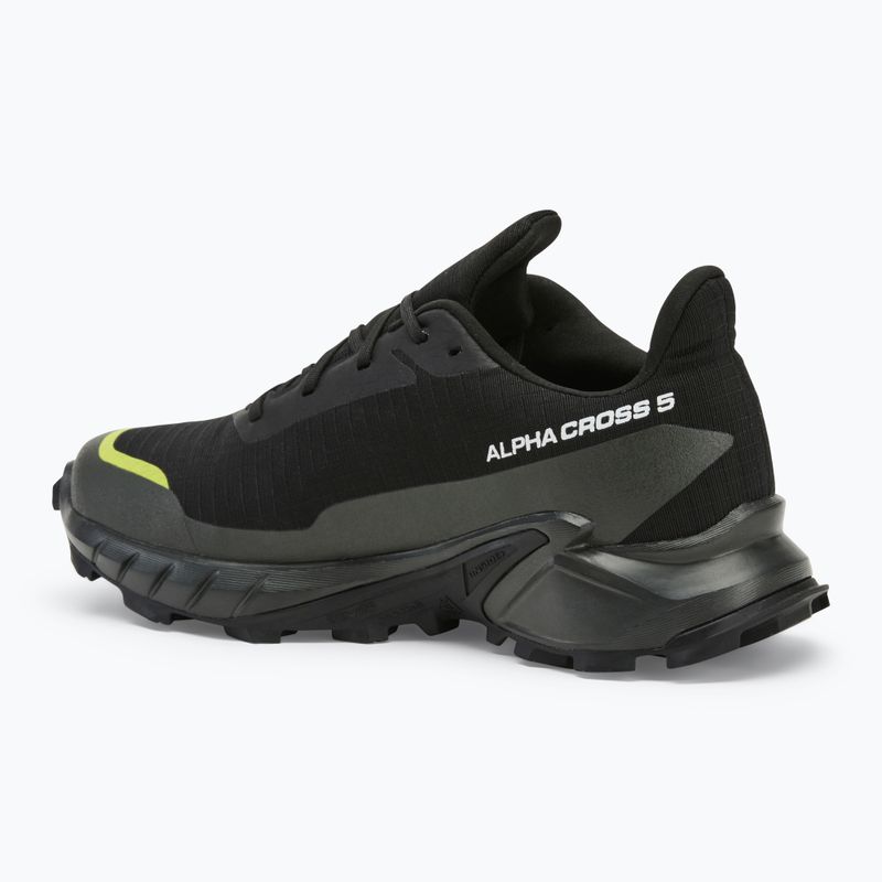 Vyriški bėgimo batai Salomon Alphacross 5 GTX black/peat/sulphur spring 3