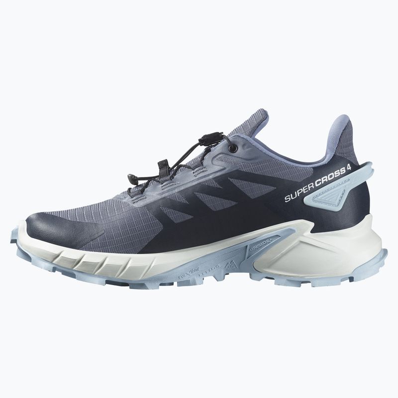 Moteriški bėgimo batai Salomon Supercross 4 grisaille/white/cashmere blue 10