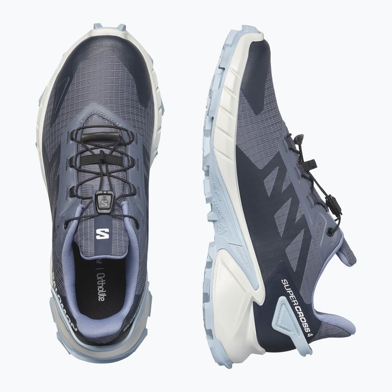 Moteriški bėgimo batai Salomon Supercross 4 grisaille/white/cashmere blue 13