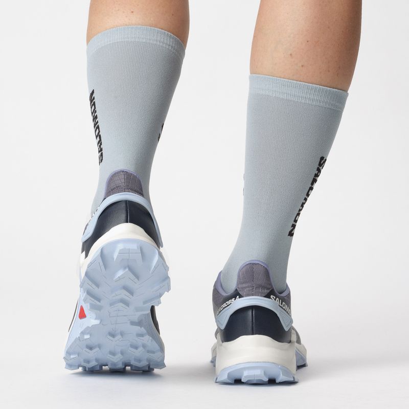 Moteriški bėgimo batai Salomon Supercross 4 grisaille/white/cashmere blue 15