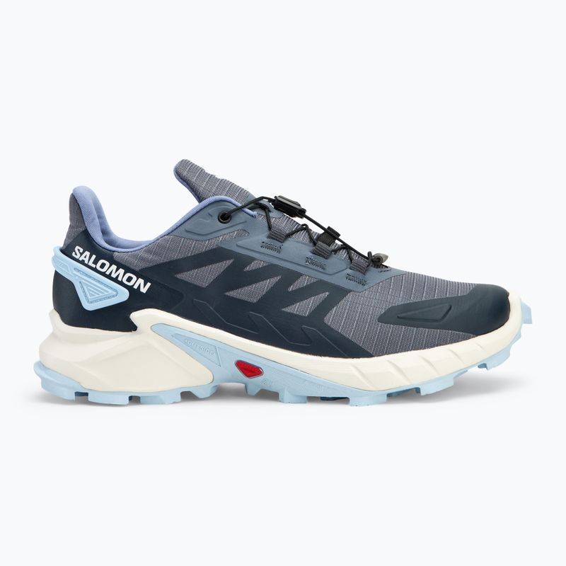 Moteriški bėgimo batai Salomon Supercross 4 grisaille/white/cashmere blue 2