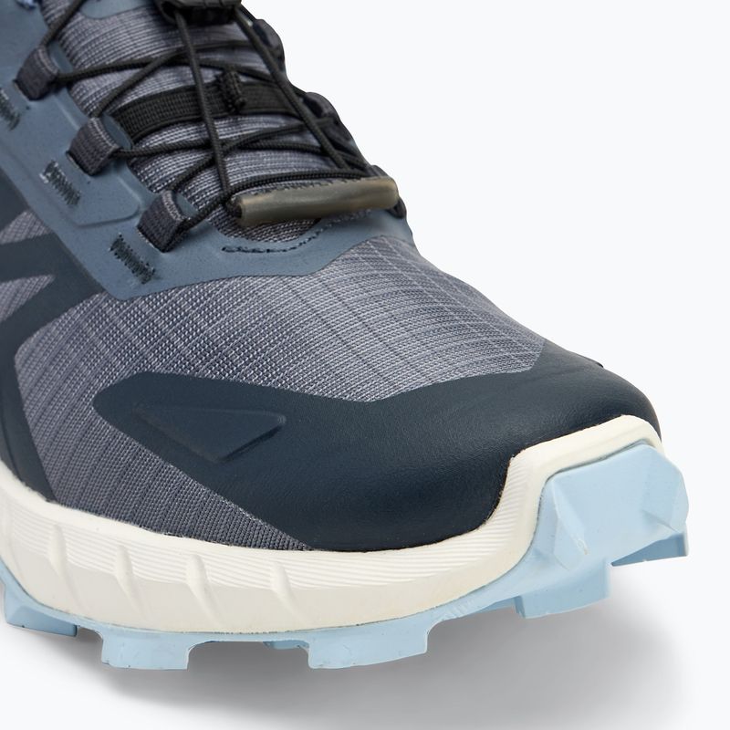 Moteriški bėgimo batai Salomon Supercross 4 grisaille/white/cashmere blue 7