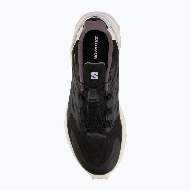 Moteriški bėgimo batai Salomon Supercross 4 GTX black/vanilla ice /orchid petal 5