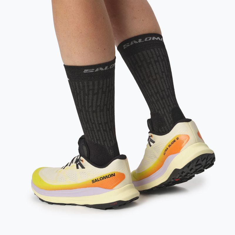 Moteriški bėgimo batai Salomon Ultra Glide 2 vanilla ice/sulphur spring/orchid peta 12