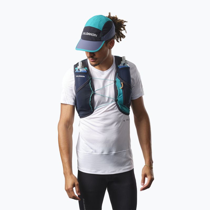 Bėgimo liemenė Salomon Active Skin 8 set tahitian tide/carbon 3