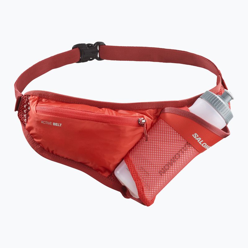 Bėgimo diržas Salomon Active Belt 3D Bottle high risk red/red dahlia