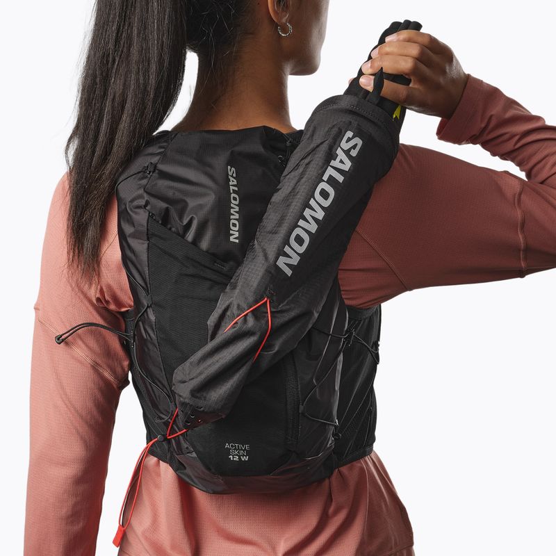Moteriška bėgimo liemenė Salomon Active Skin 12 Set black/metal 9